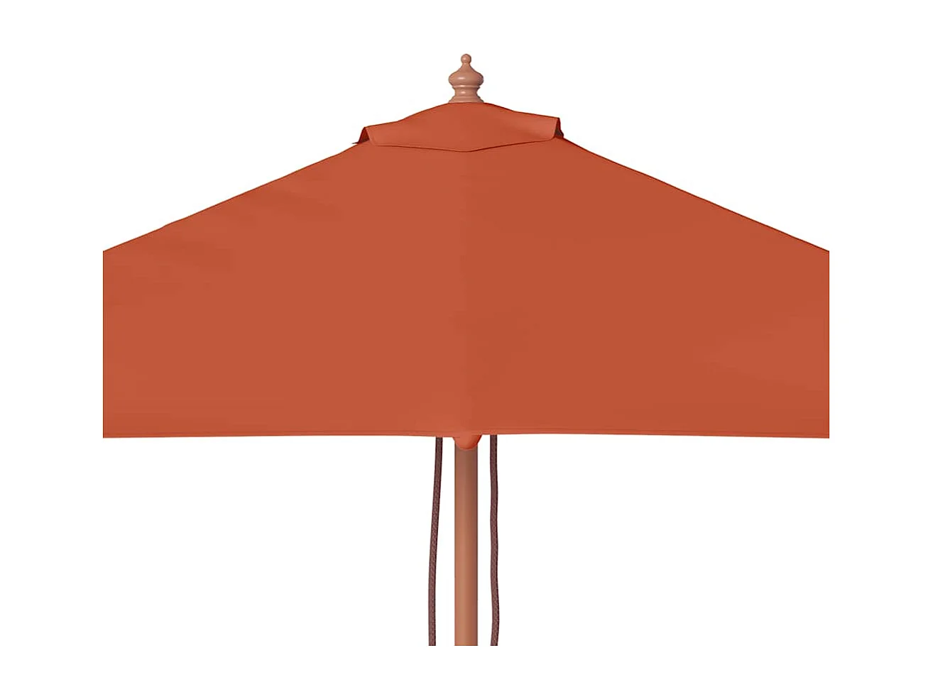 Keano  Parasol met houten paal 150x200 cm terracottakleurig