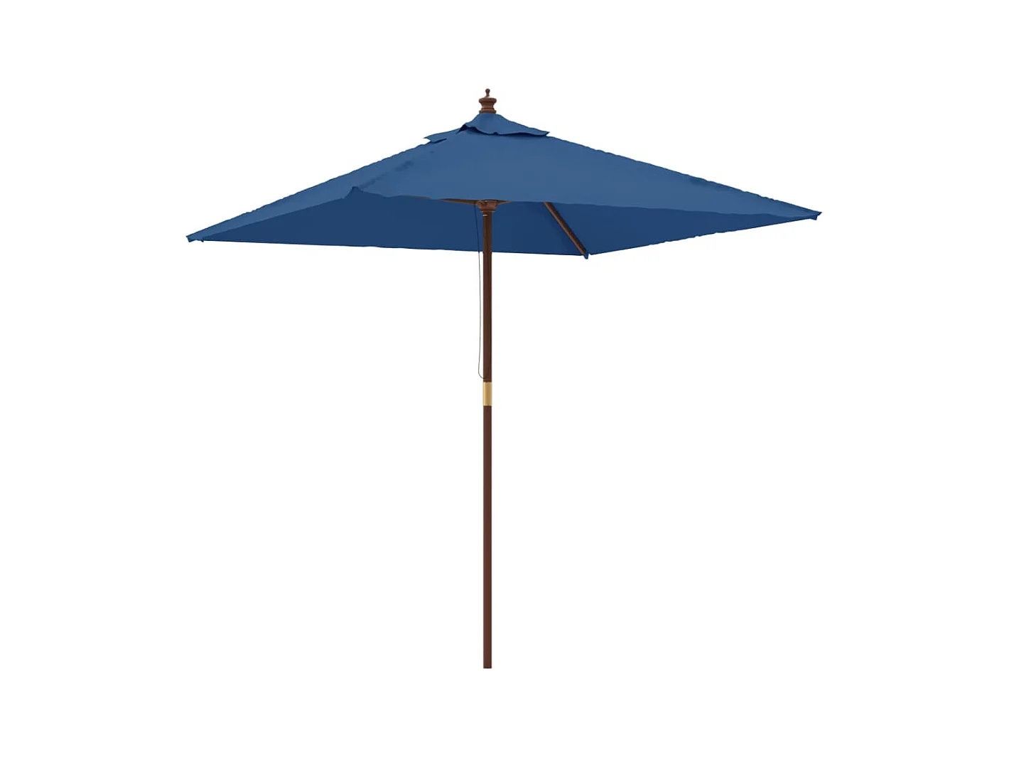 Daranor  Parasol met houten paal 198x198x231 cm azuurblauw