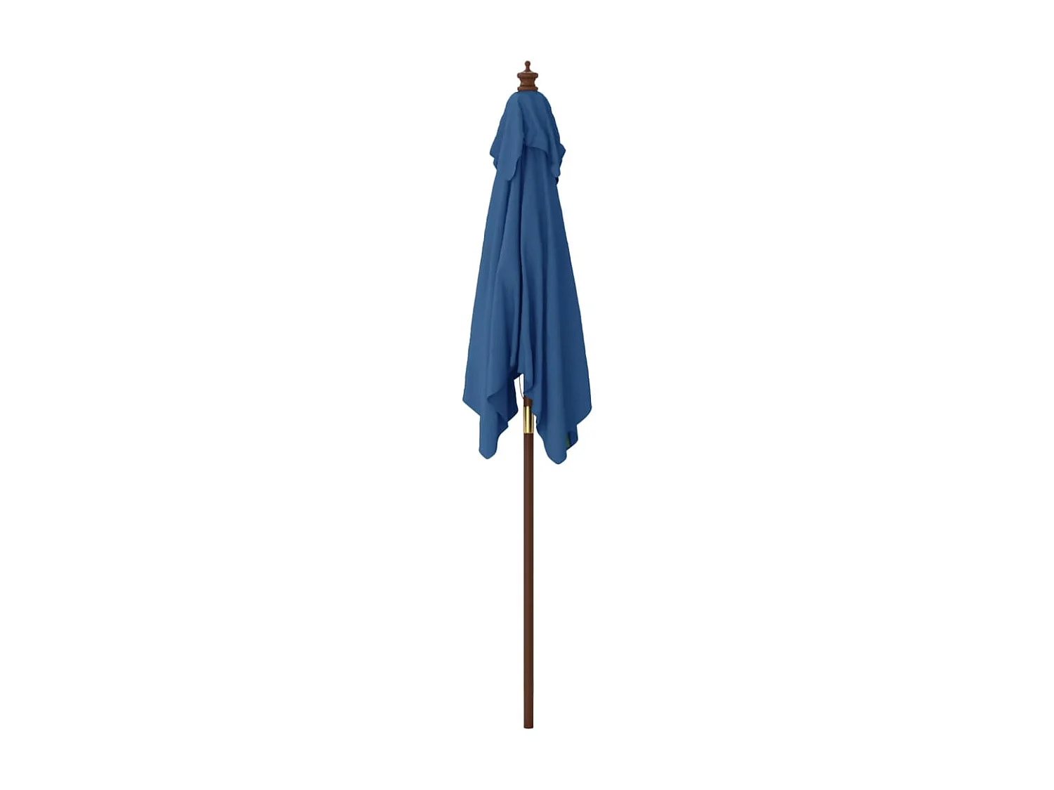 Daranor  Parasol met houten paal 198x198x231 cm azuurblauw