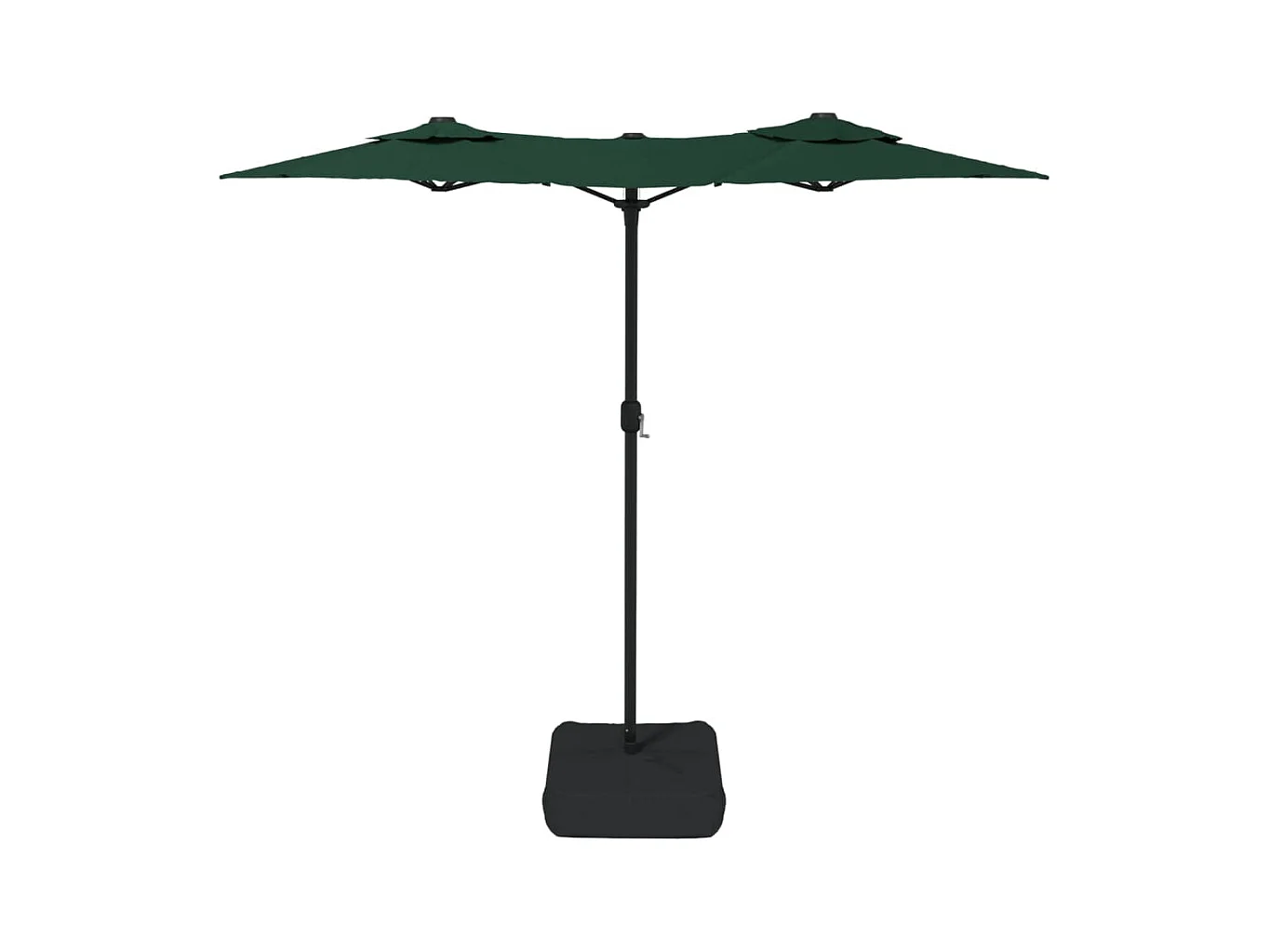 Eryx  Parasol de jardin à double tête vert 316x145 cm