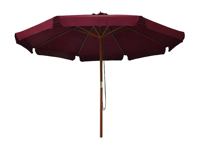 Eastvale  Parasol met houten paal 330 cm bordeauxrood