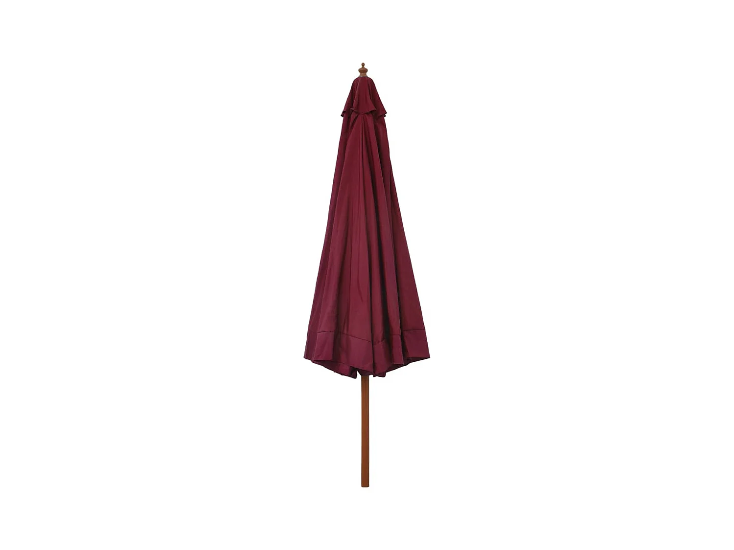 Eastvale  Parasol d'extérieur avec mât en bois 330 cm Bordeaux