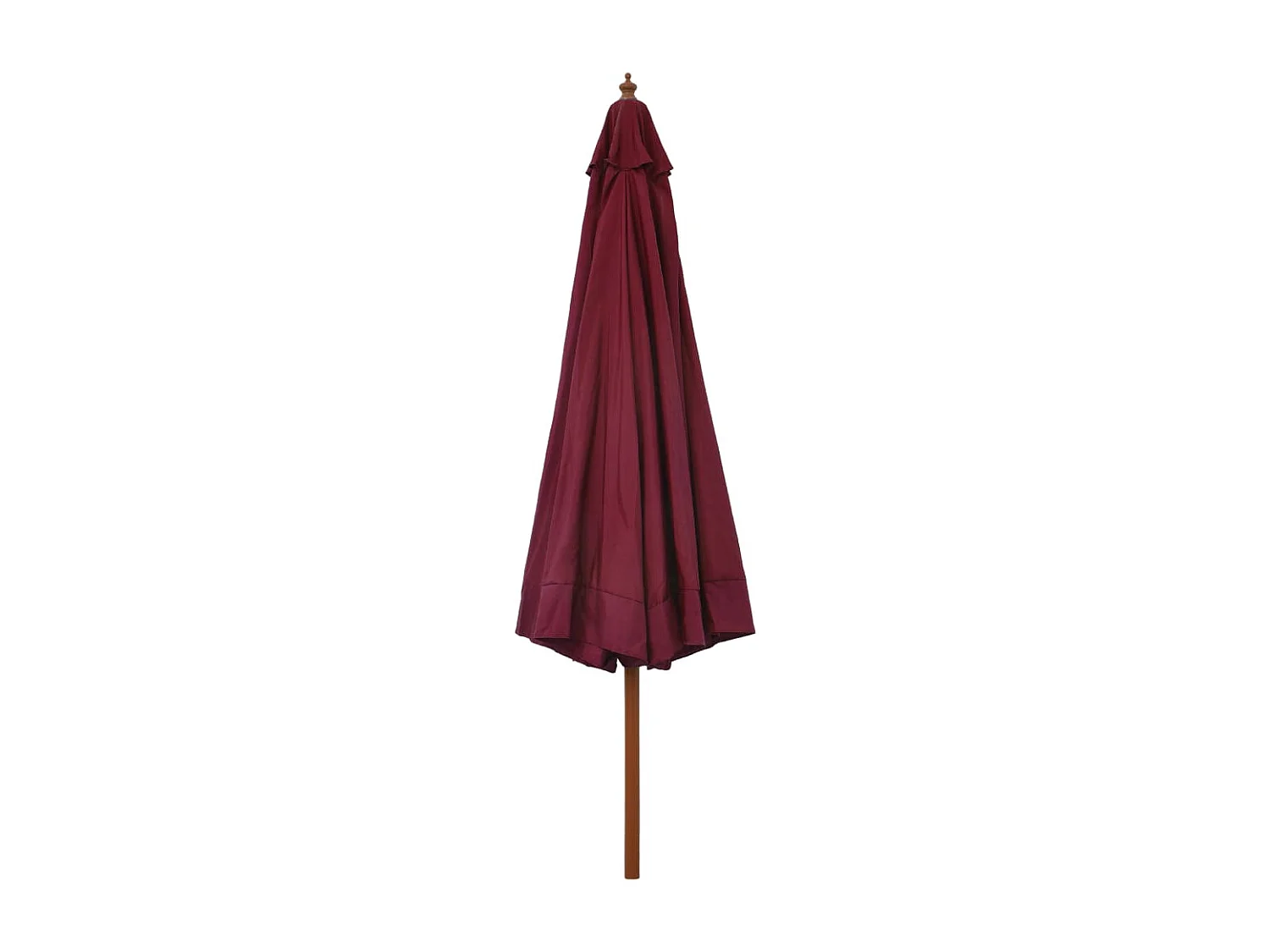 Eastvale  Parasol d'extérieur avec mât en bois 330 cm Bordeaux