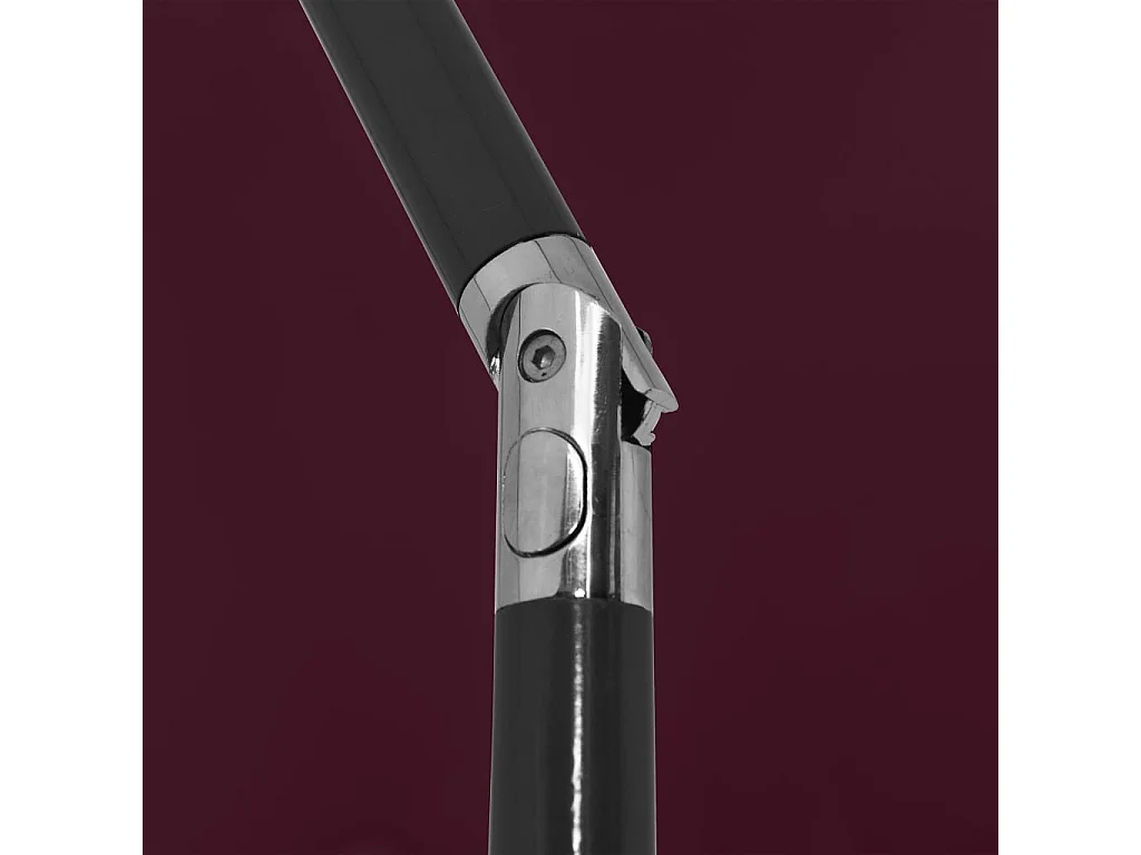 Roxanne  Parasol de plage rouge bordeaux 200x125 cm