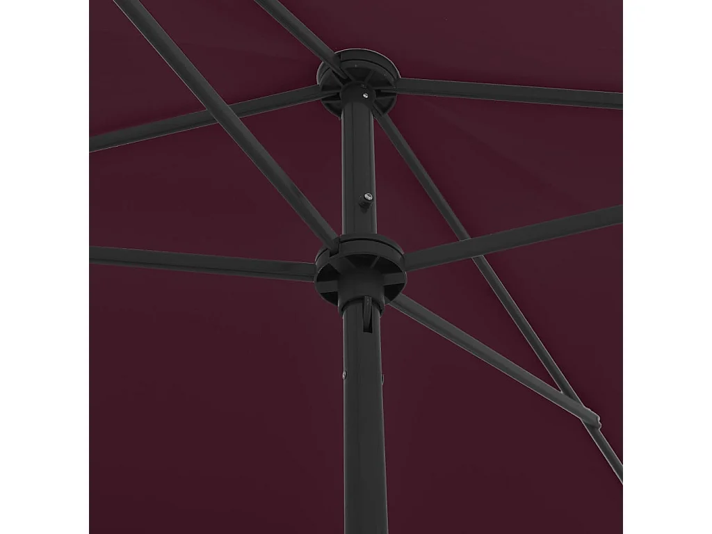 Roxanne  Strandparasol 200x125 cm bordeauxrood