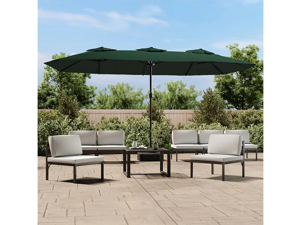 Onara  Parasol dubbel 449x265 cm groen
