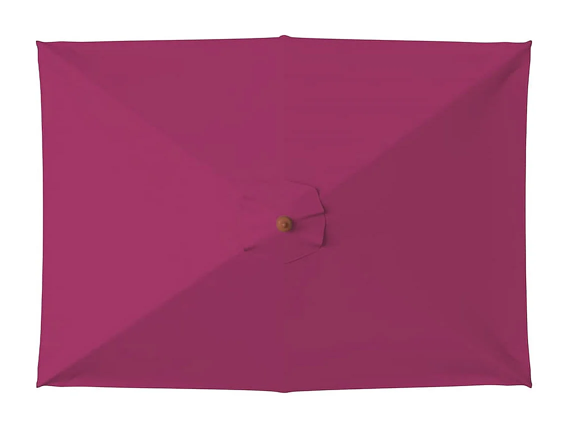 Keano  Parasol met houten paal 150x200 cm bordeauxrood