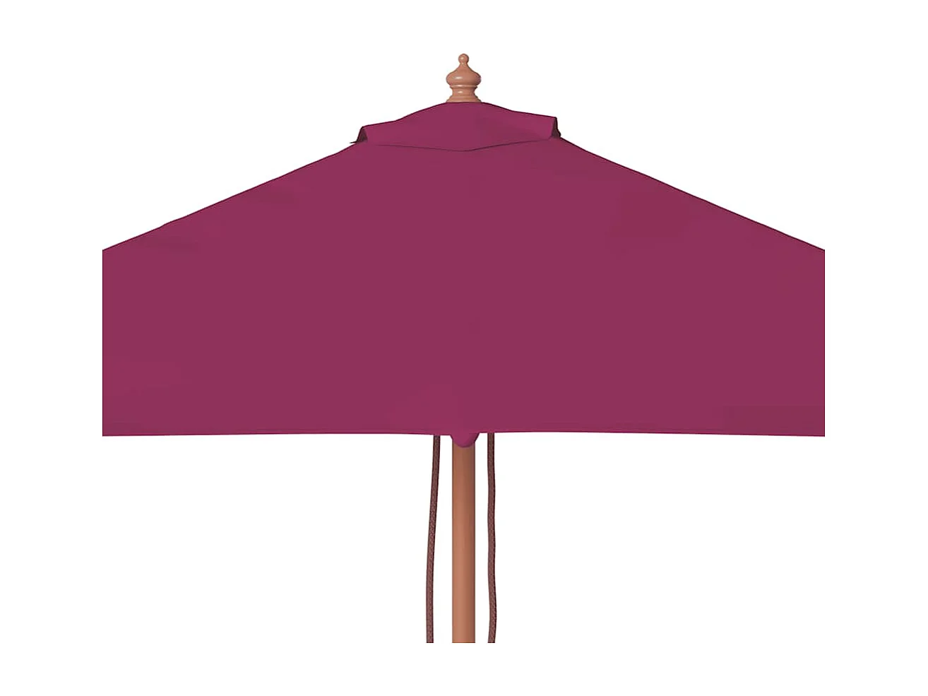Keano  Parasol met houten paal 150x200 cm bordeauxrood