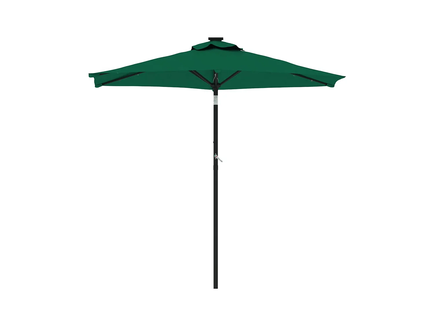 Albemarle  Parasol met LED's en stalen paal 225x225x212 cm groen