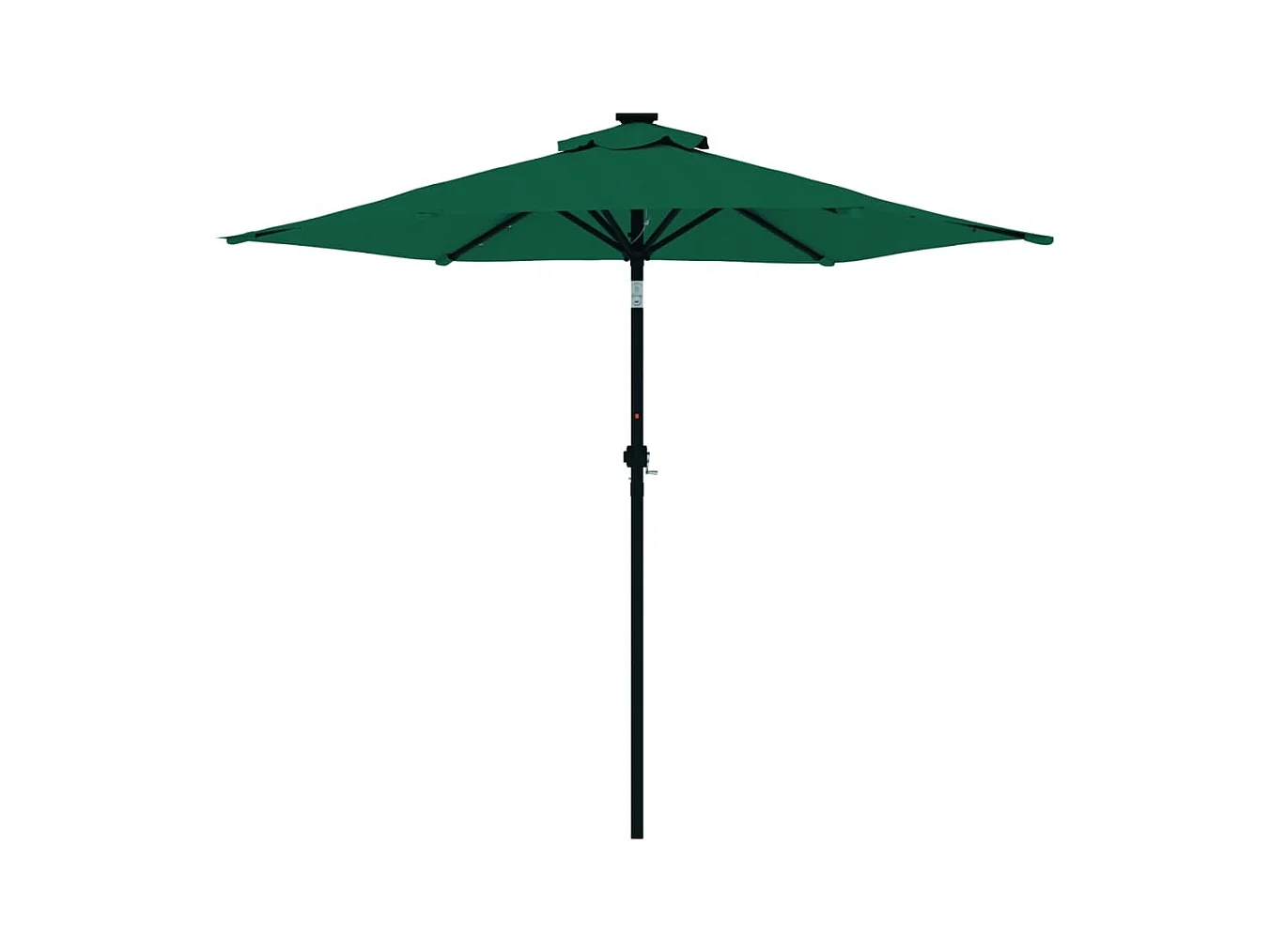 Albemarle  Parasol met LED's en stalen paal 225x225x212 cm groen