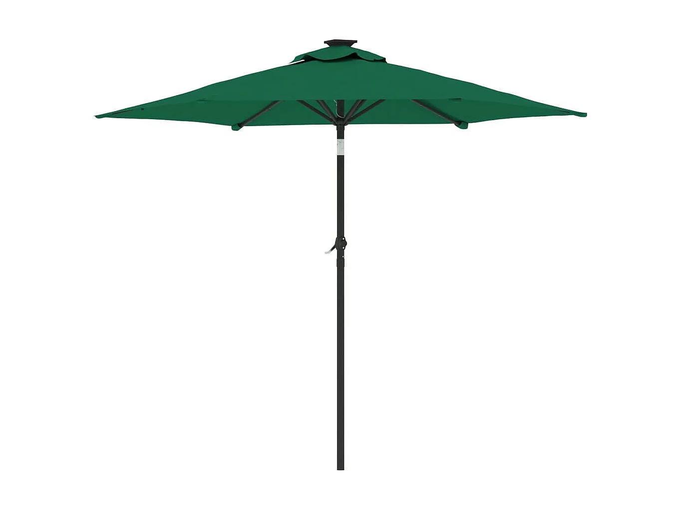 Albemarle  Parasol met LED's en stalen paal 225x225x212 cm groen