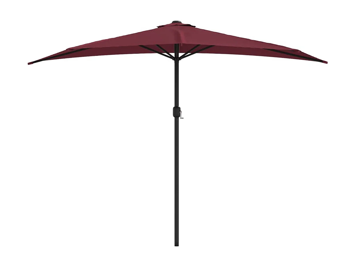 Vilde Kristine  Balkonparasol half aluminium paal 300x155x223 cm bordeauxrood