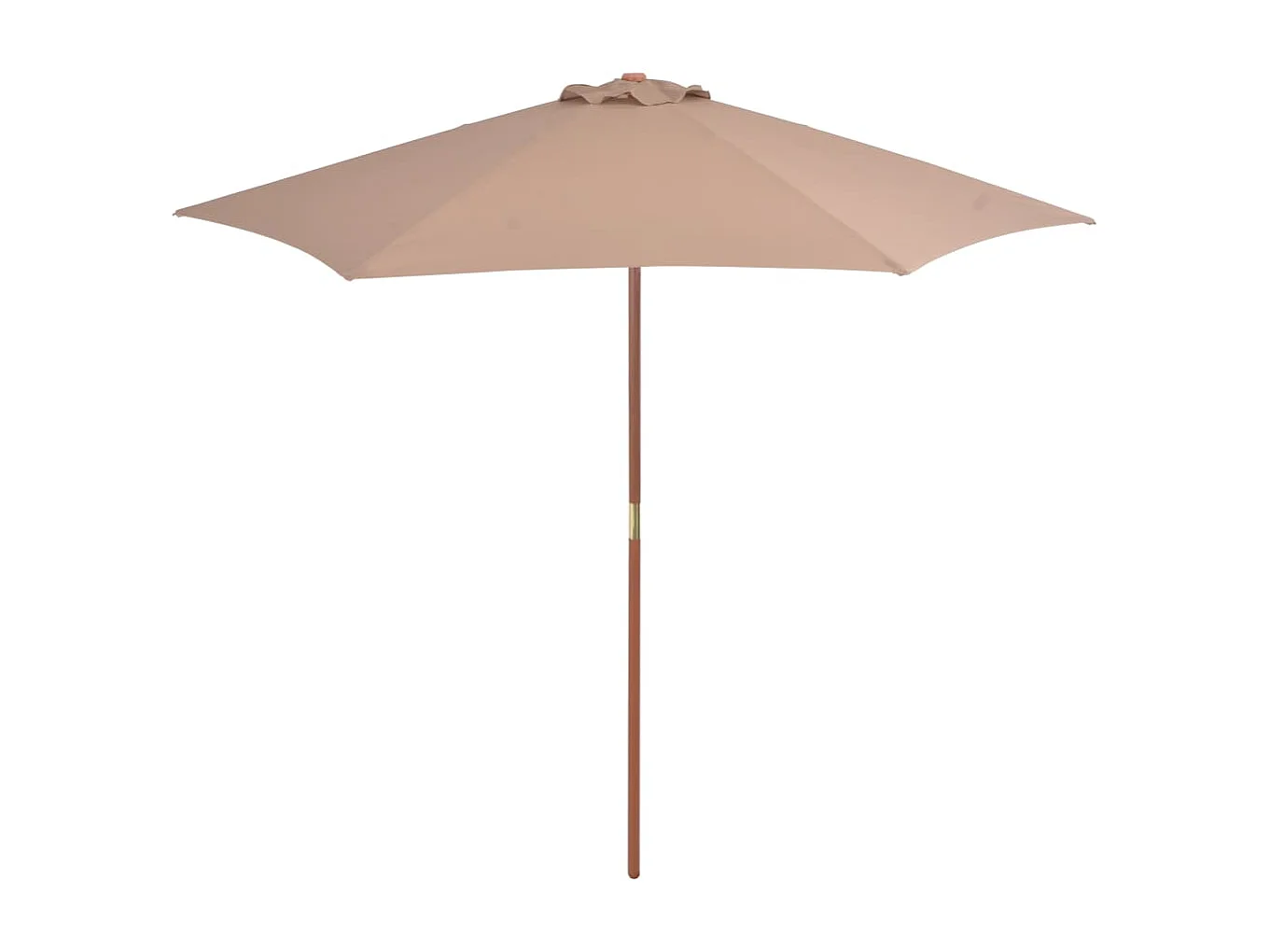 Inglewood  Parasol met houten paal 270 cm taupe