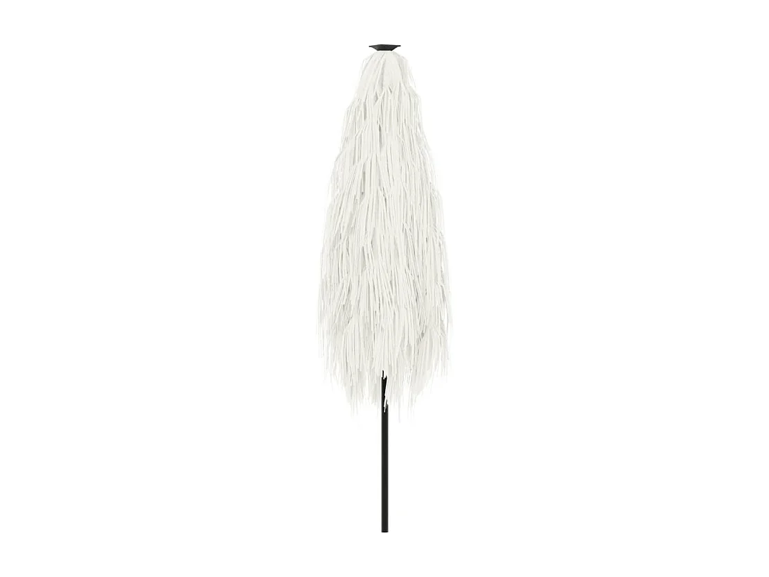 Draveil  Sombrilla de jardín con poste de acero blanca 248x248x248 cm