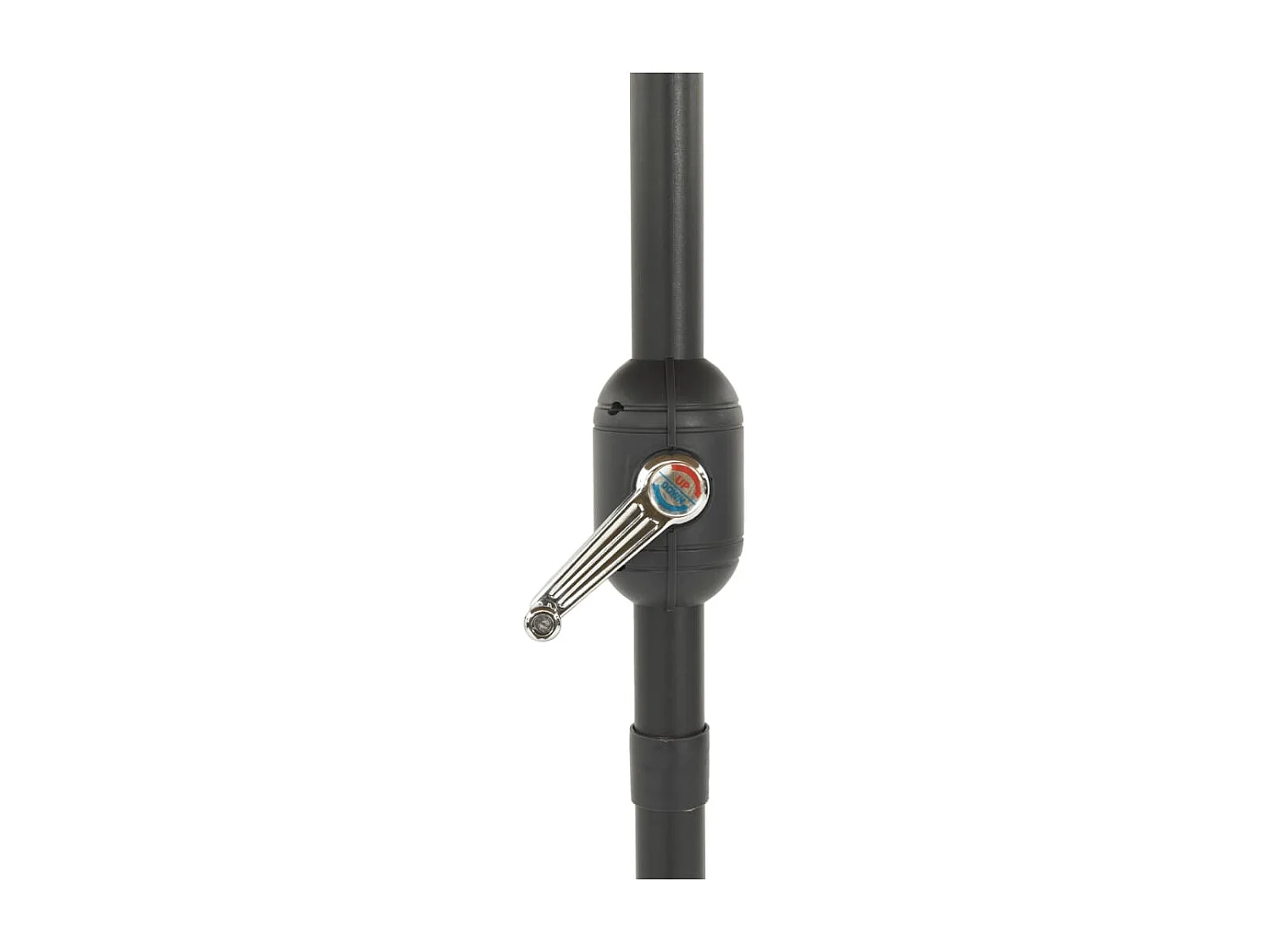 Draveil  Sombrilla de jardín con poste de acero blanca 248x248x248 cm