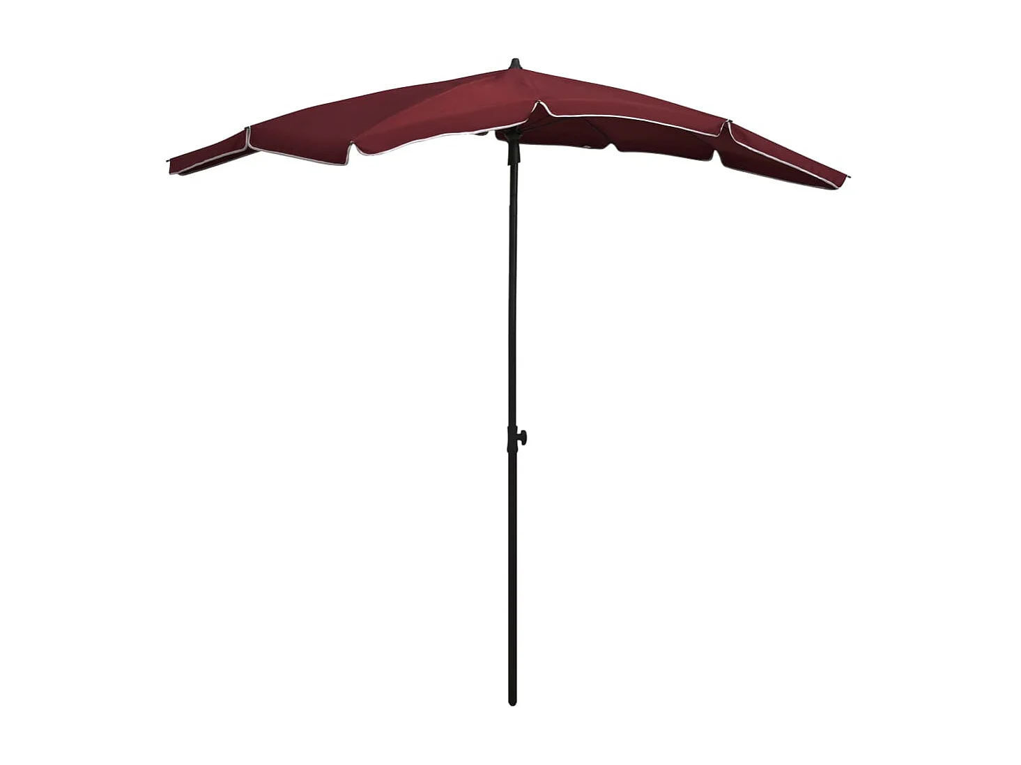 Seinäjoki  Parasol de jardin avec mât 200x130 cm rouge bordeaux