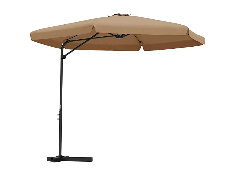 West Pittston  Parasol de jardin avec mât en acier 300 cm Taupe
