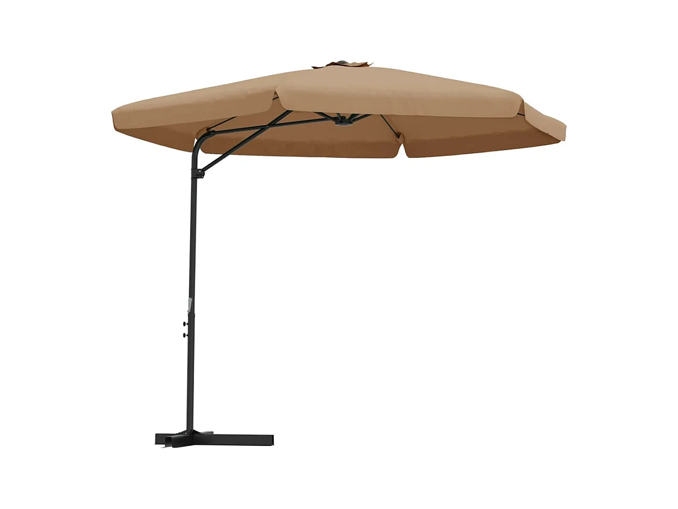 West Pittston  Parasol de jardin avec mât en acier 300 cm Taupe