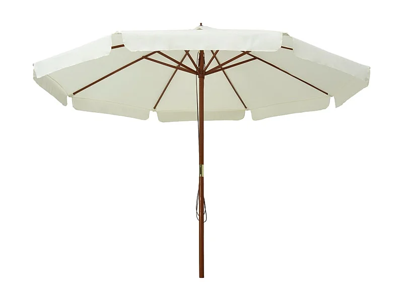 Eastvale  Parasol met houten paal 330 cm zandwit