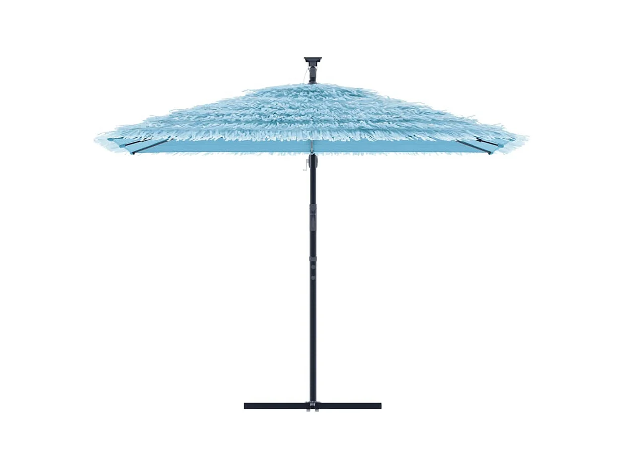 Beline  Parasol de jardin avec mât en acier bleu 290x290x238 cm
