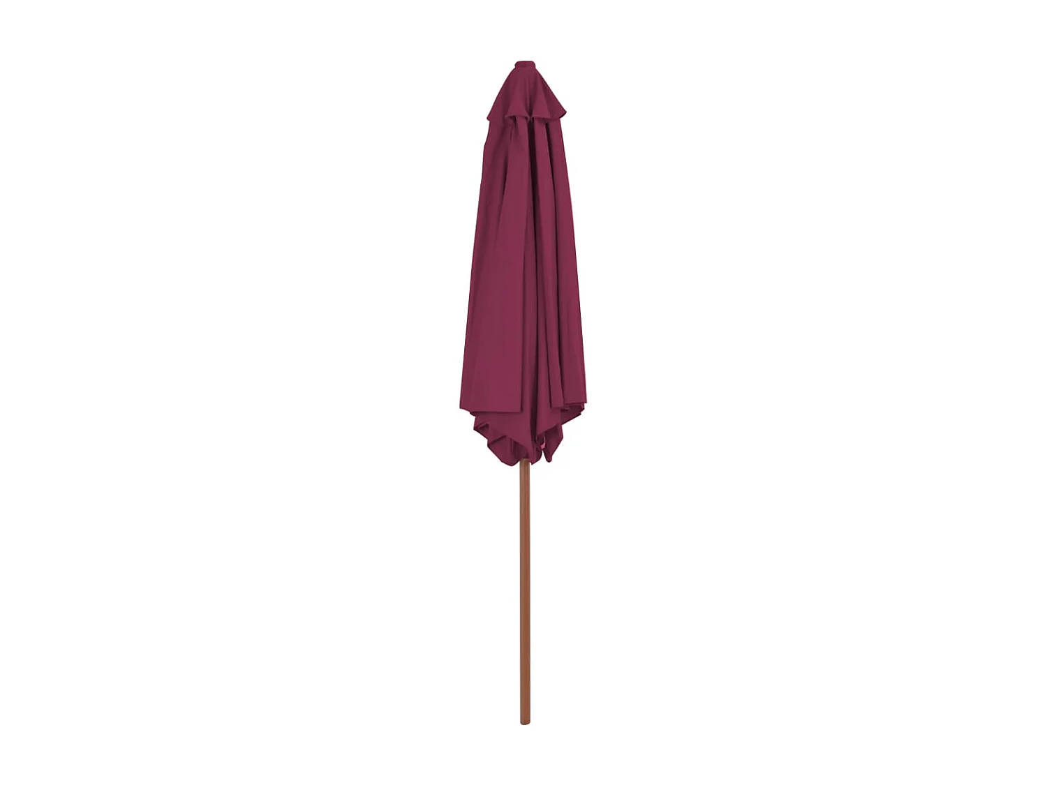 Inglewood  Parasol d'extérieur avec mât en bois 270 cm rouge bordeaux