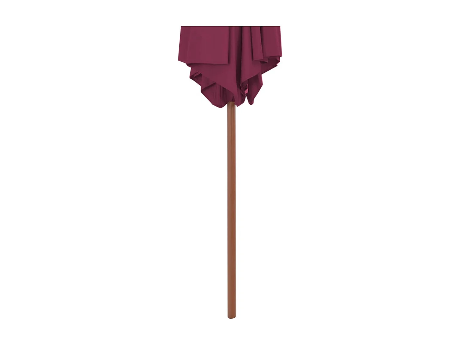 Inglewood  Parasol met houten paal 270 cm bordeauxrood