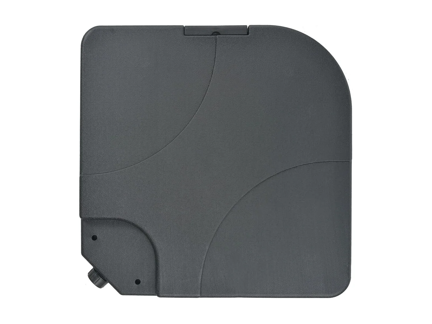 Cedral  Parasol de jardin avec base portable anthracite