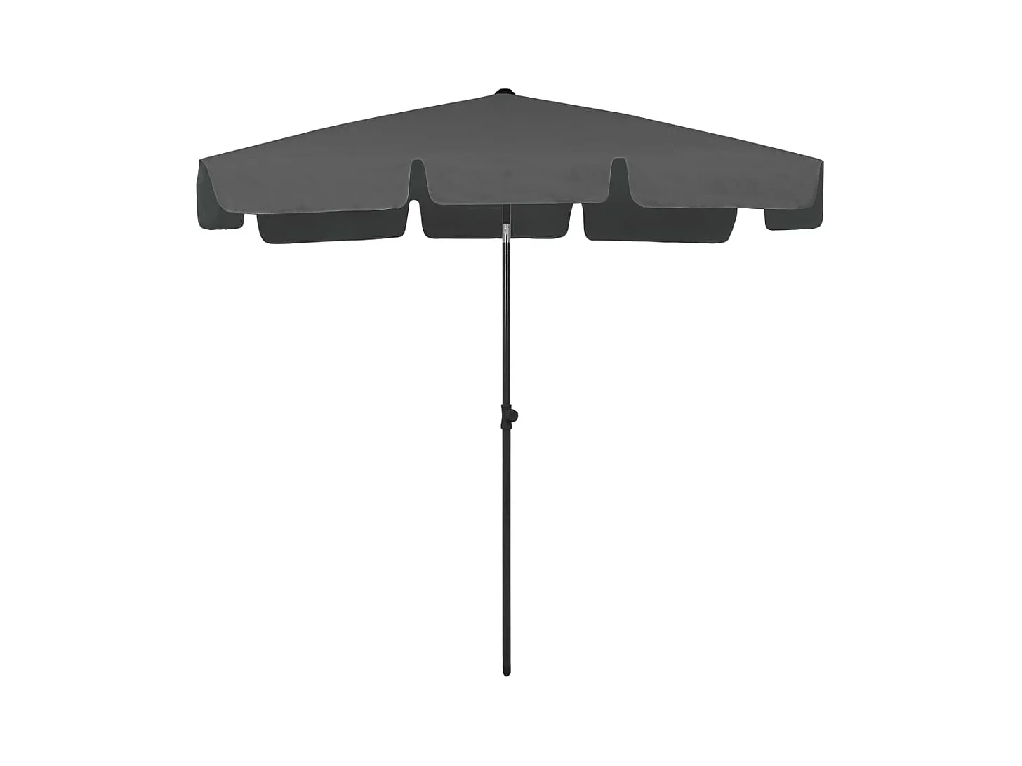 Roxanne  Parasol de plage anthracite 200x125 cm