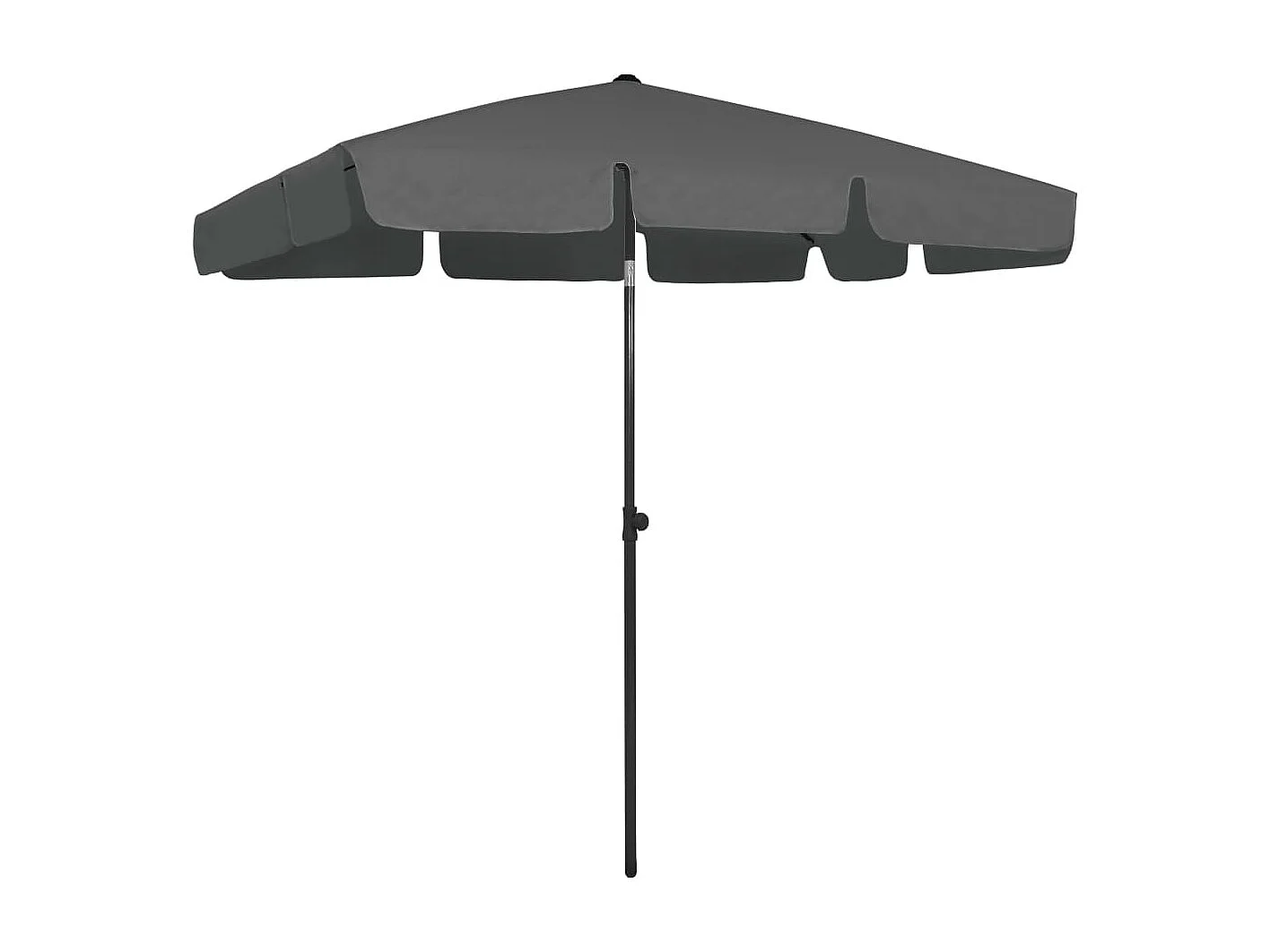 Roxanne  Parasol de plage anthracite 200x125 cm