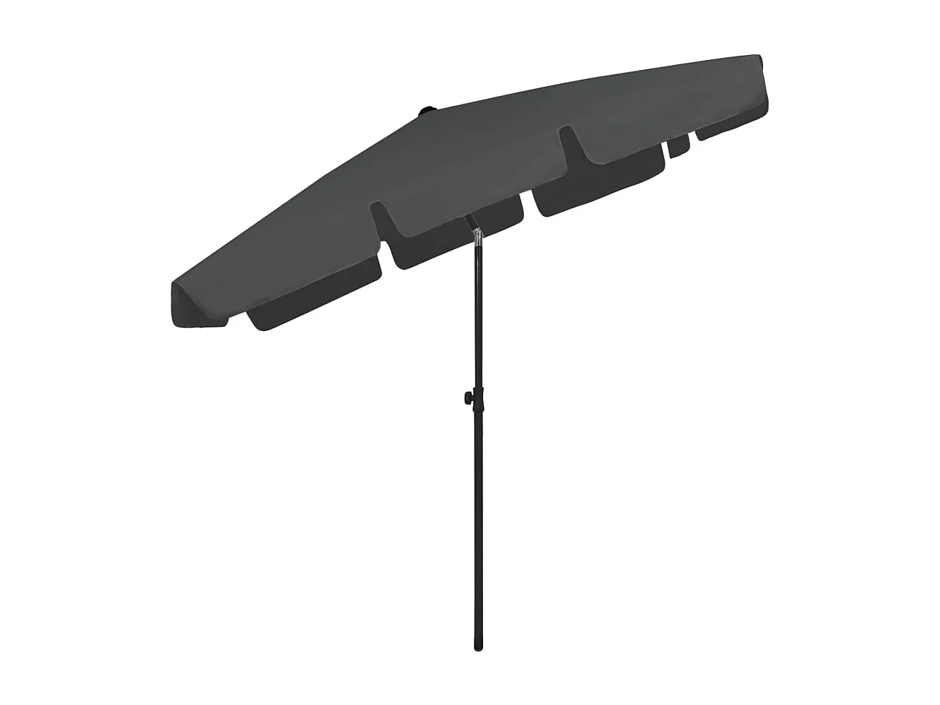 Roxanne  Parasol de plage anthracite 200x125 cm