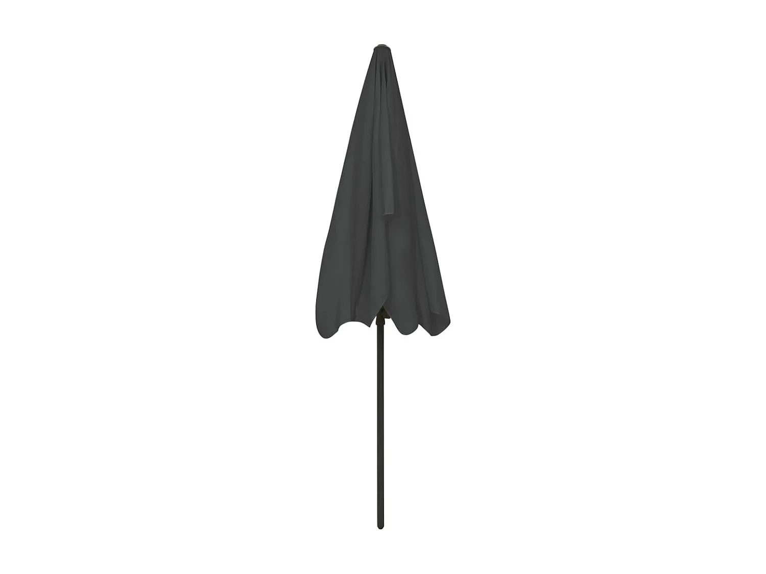Roxanne  Parasol de plage anthracite 200x125 cm