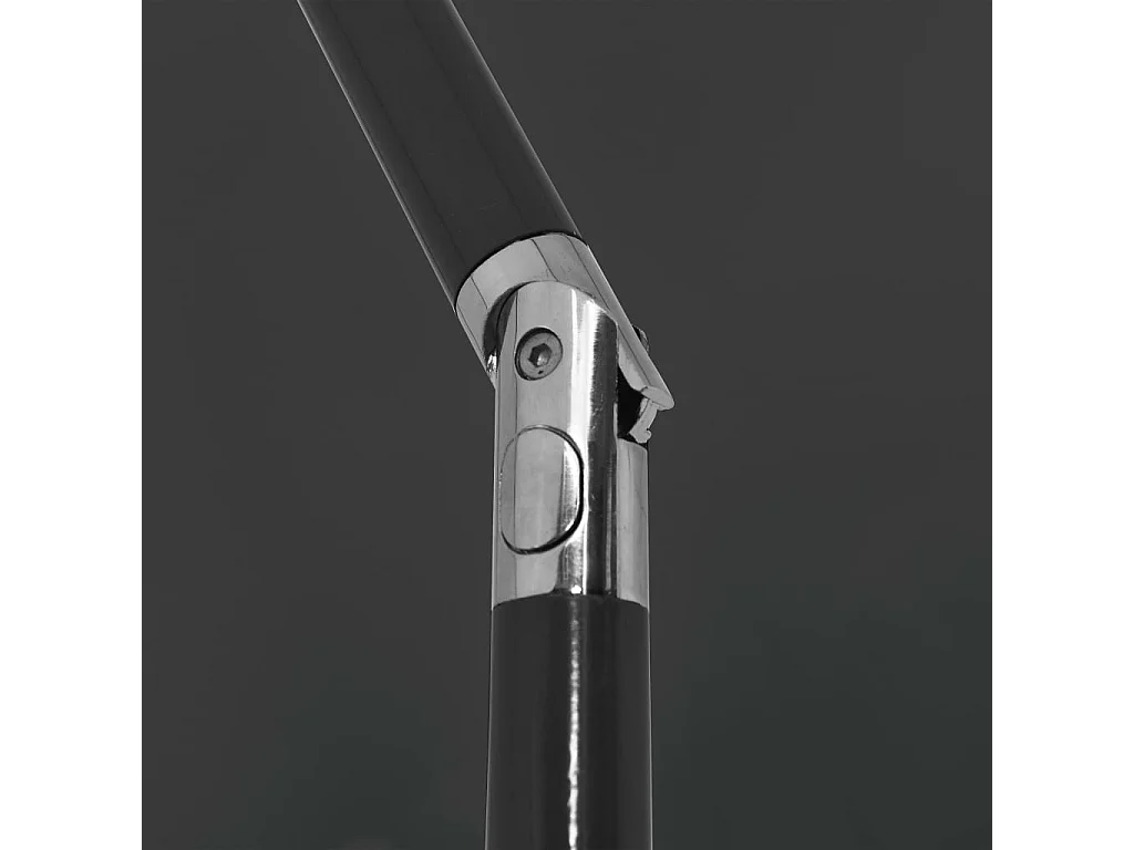 Roxanne  Parasol de plage anthracite 200x125 cm