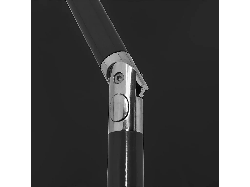 Roxanne  Strandparasol 200x125 cm zwart