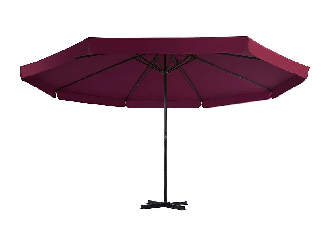Roeland  Parasol met aluminium paal 500 cm bordeauxrood