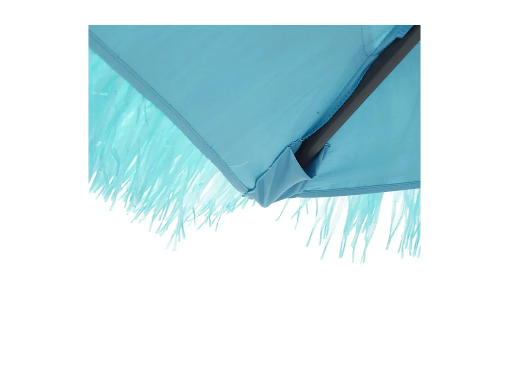 Beline  Parasol de jardin avec mât en acier bleu 246x246x230 cm