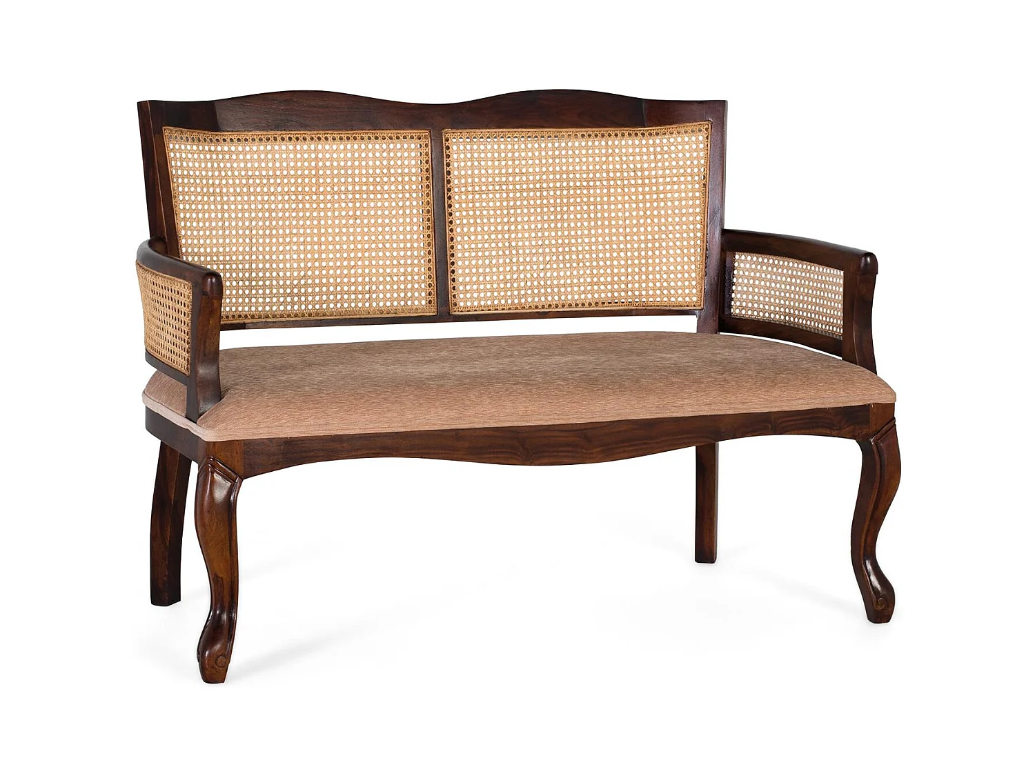 Canapé banquette 2 places en bois d’acacia