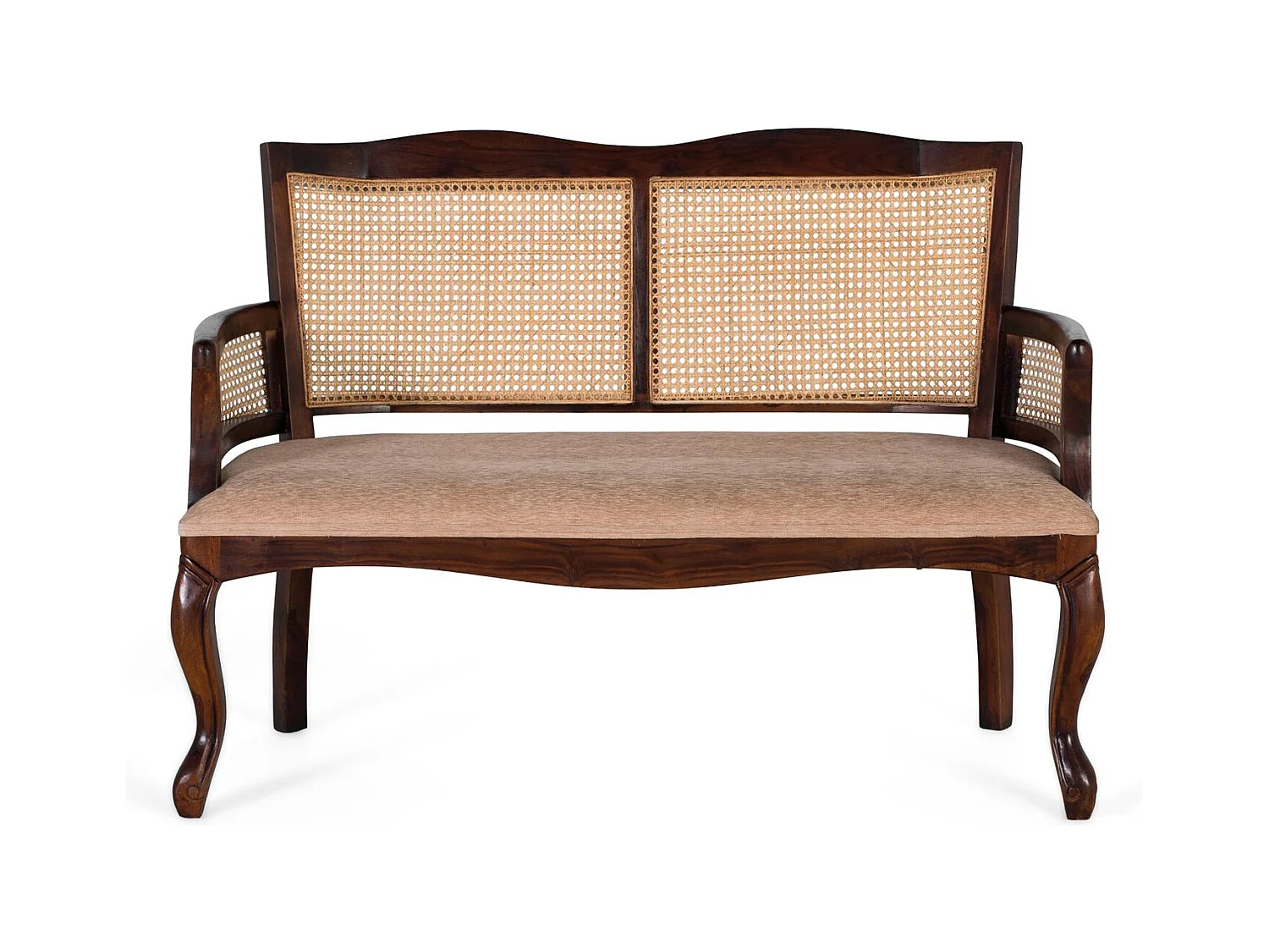 Canapé banquette 2 places en bois d’acacia