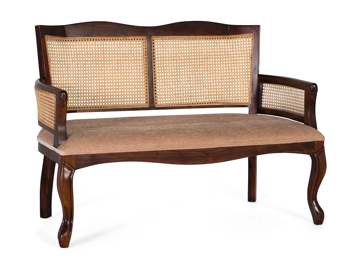 Canapé banquette 2 places en bois d’acacia