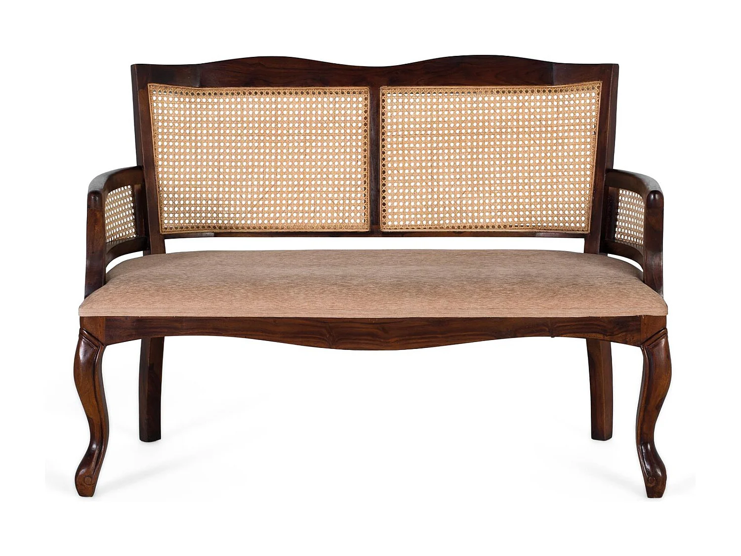 Canapé banquette 2 places en bois d’acacia