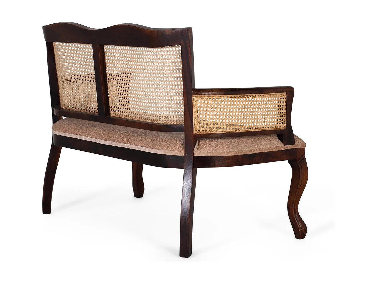 Canapé banquette 2 places en bois d’acacia