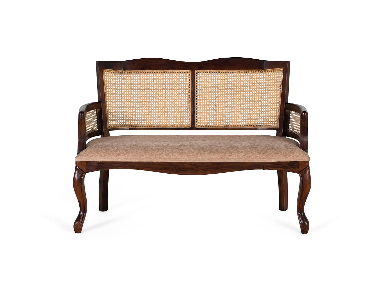 Canapé banquette 2 places en bois d’acacia