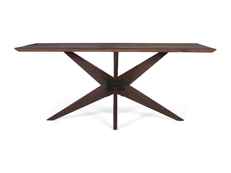 Rechteckiger Esstisch aus Wenge-Mangoholz 180 cm