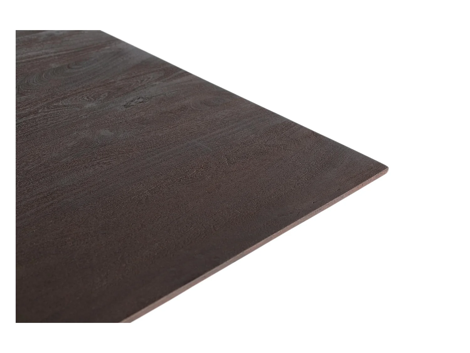 Table à manger rectangulaire en bois de manguier wengé