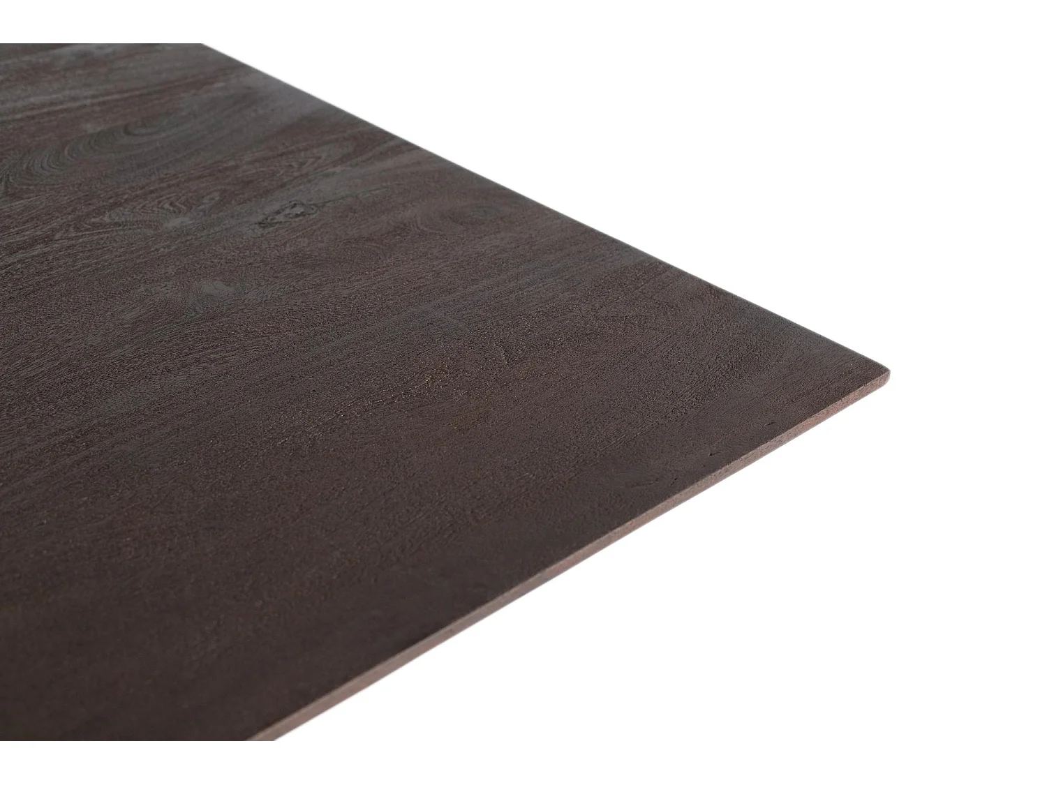 Table à manger rectangulaire en bois de manguier wengé