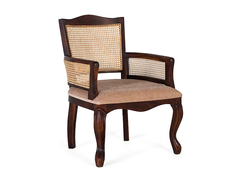 Klassieke fauteuil van acaciahout