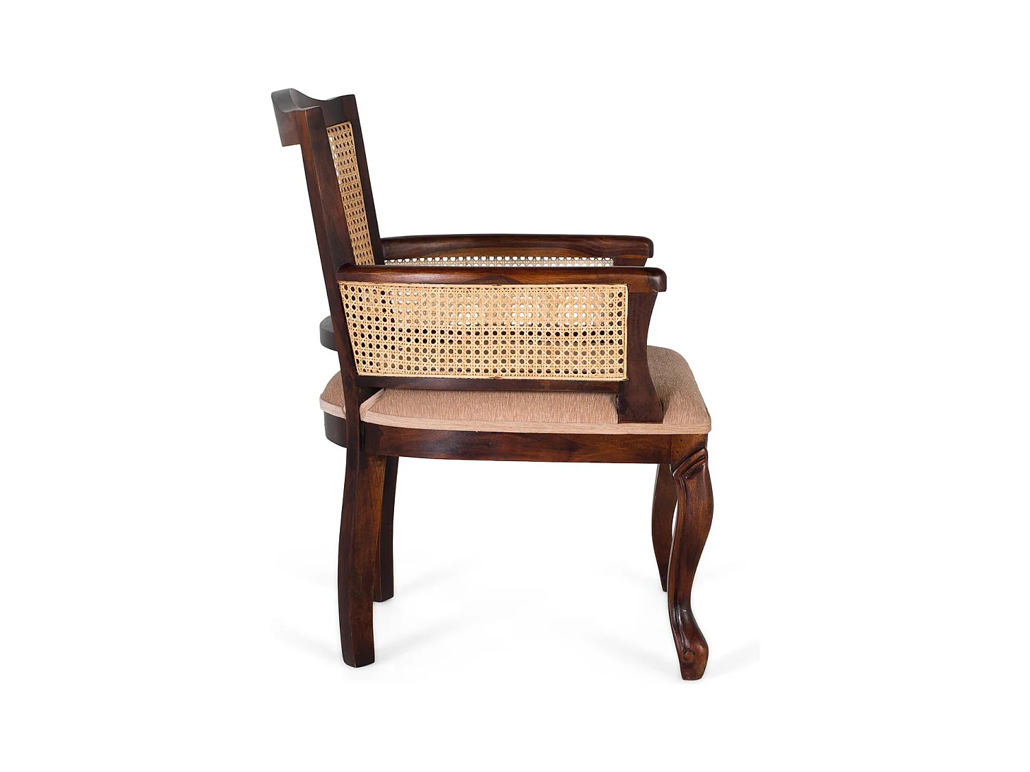 Fauteuil classique en bois d’acacia