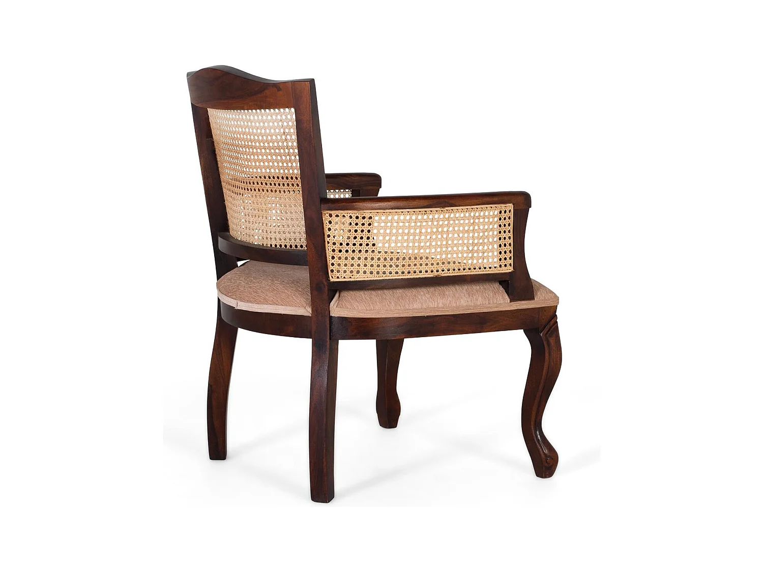 Fauteuil classique en bois d’acacia