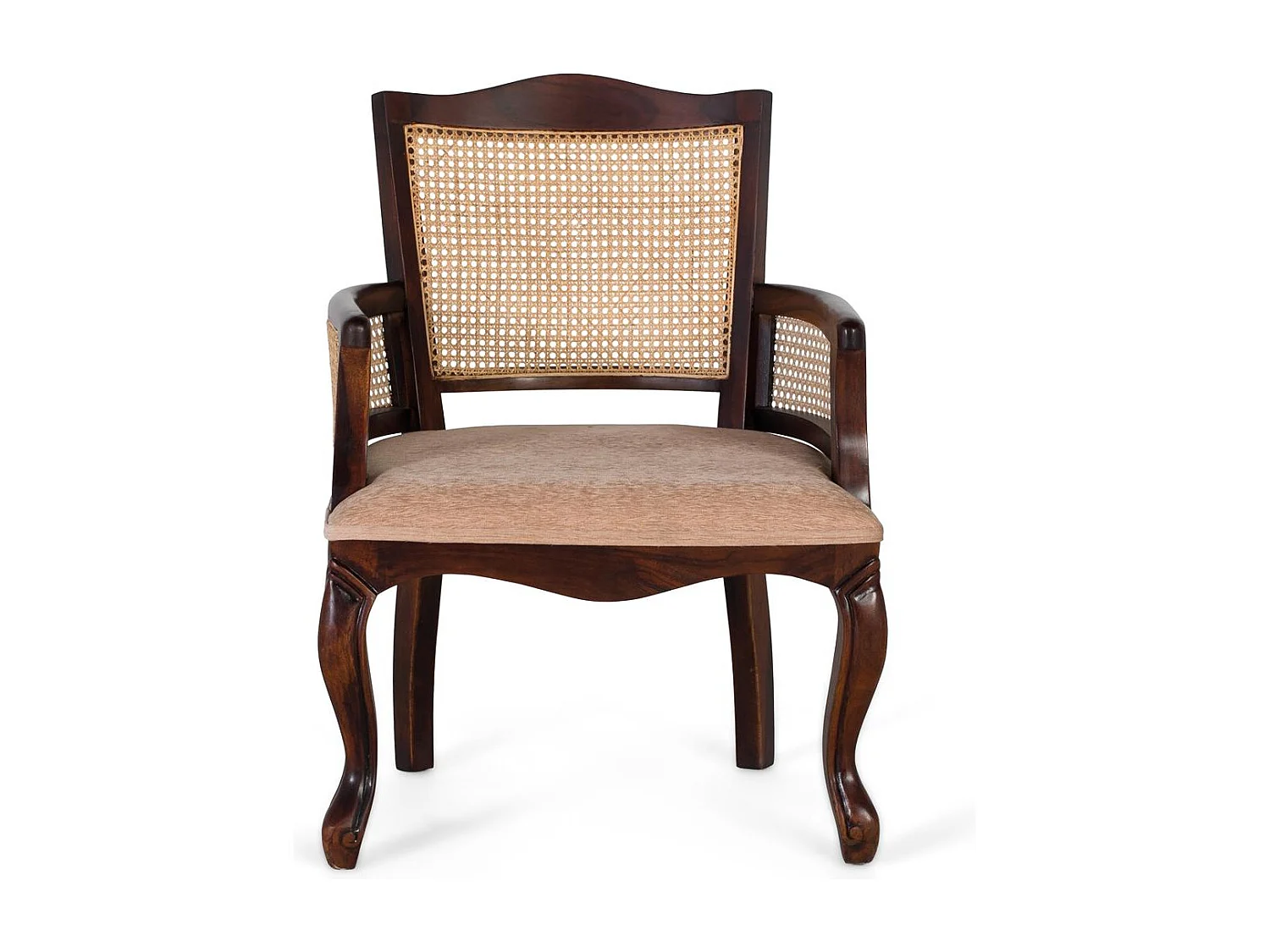 Fauteuil classique en bois d’acacia