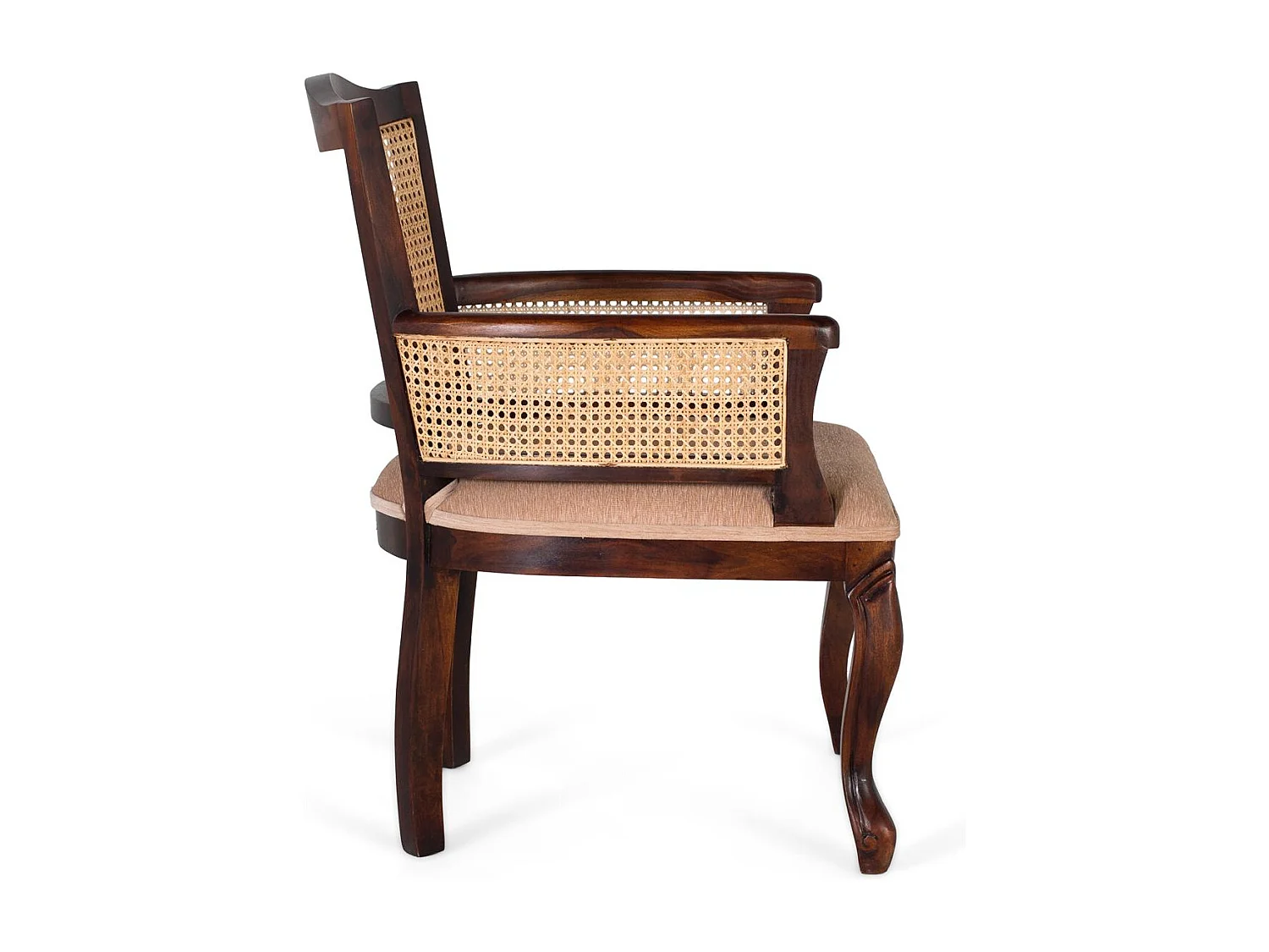 Fauteuil classique en bois d’acacia