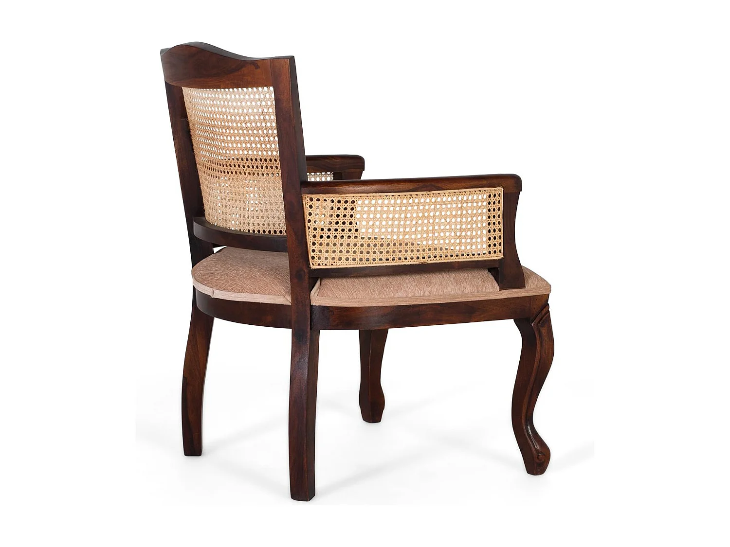Fauteuil classique en bois d’acacia